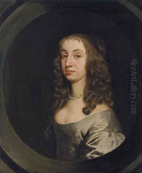 Portrait of lady, traditionally identified as Jane, wife of Sir Nicholas Pelham Oil Painting by Sir Peter Lely