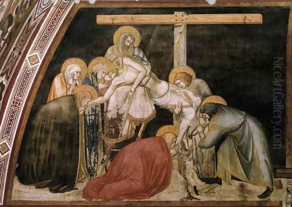 Deposition of Christ from the Tomb c. 1320 Oil Painting by Pietro Lorenzetti