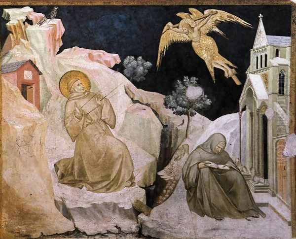 Stigmata of St Francis c. 1320 Oil Painting by Pietro Lorenzetti