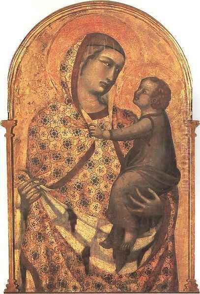 Madonna and Child Oil Painting by Pietro Lorenzetti