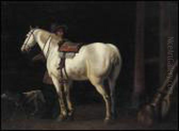 The White Horse Oil Painting by Aelbert Cuyp