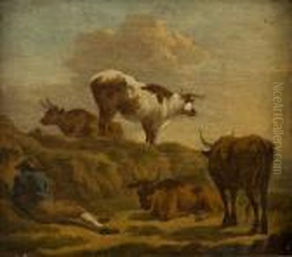 Rinderhirte Bei Der Rast Oil Painting by Aelbert Cuyp