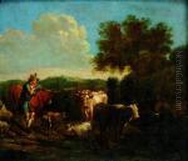 Oddych Na Panstve Oil Painting by Aelbert Cuyp