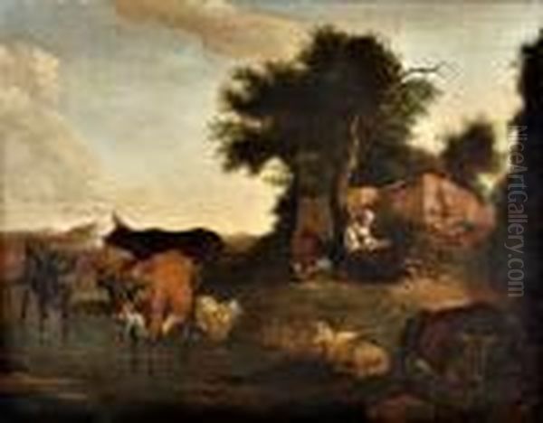 Paisagem De Pastores Oil Painting by Aelbert Cuyp