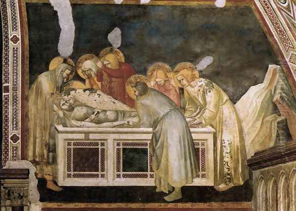 Entombment c. 1320 Oil Painting by Pietro Lorenzetti