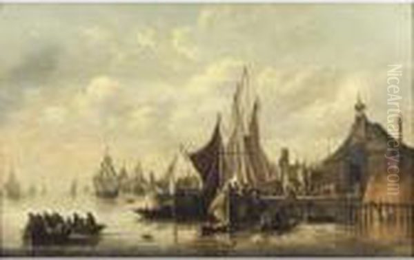 La Riedijkse Tor Pres Du Village De Papendrecht Oil Painting by Aelbert Cuyp