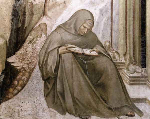 Stigmata of St Francis (detail) c. 1320 Oil Painting by Pietro Lorenzetti