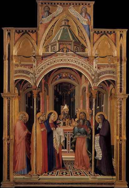 The Presentation in the Temple 1342 Oil Painting by Ambrogio Lorenzetti