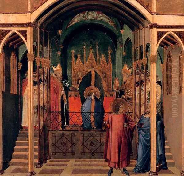 Scenes of the Life of St Nicholas 4 Oil Painting by Ambrogio Lorenzetti