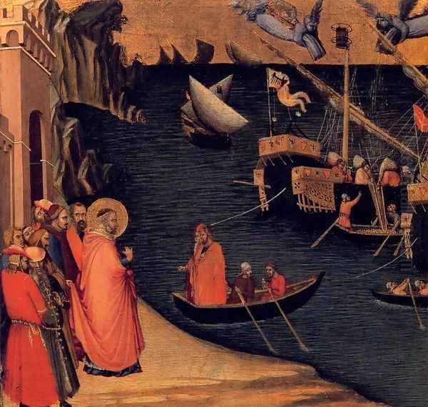 Scenes of the Life of St Nicholas 2 Oil Painting by Ambrogio Lorenzetti