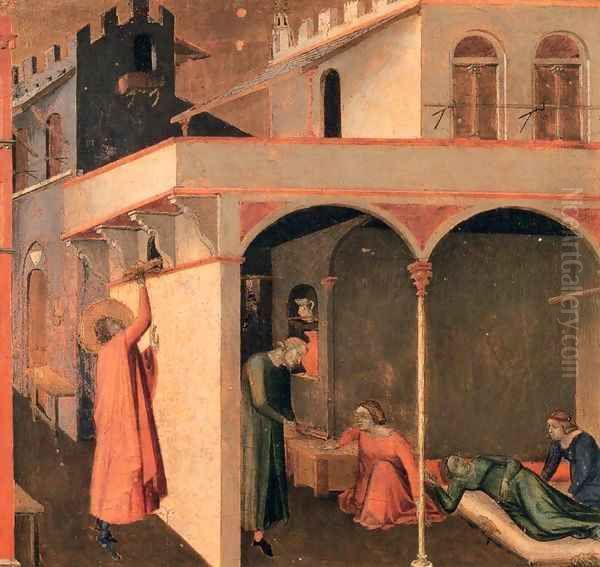 Scenes of the Life of St Nicholas 3 Oil Painting by Ambrogio Lorenzetti