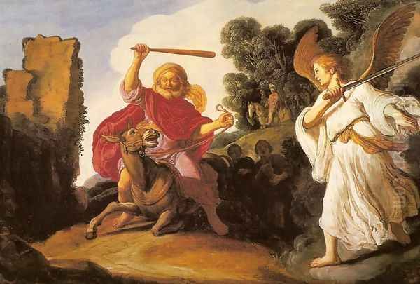 Balaam and the Ass Oil Painting by Pieter Pietersz. Lastman