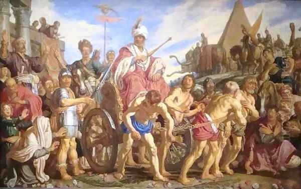 The Triumph of Sesostris Oil Painting by Pieter Pietersz. Lastman