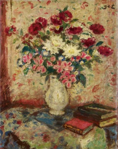 Bouquet De Fleurs Oil Painting by Georges dEspagnat