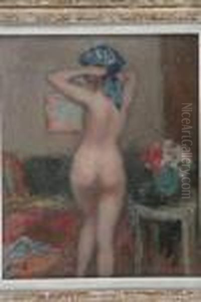 Interieur Au Nu Oil Painting by Georges dEspagnat