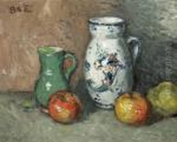 Cruche Et Fruits by Georges dEspagnat