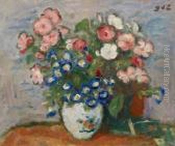 Blumenstillleben Oil Painting by Georges dEspagnat