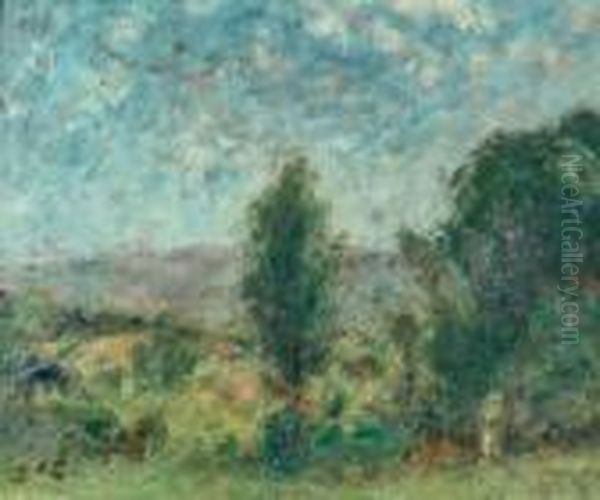 Paysage Provencal Oil Painting by Georges dEspagnat