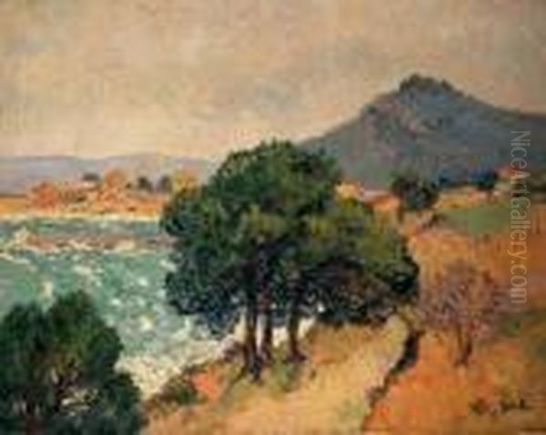 Le Lavandou Oil Painting by Georges dEspagnat