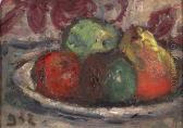 Composition Aux Fruits D'automne. Oil Painting by Georges dEspagnat