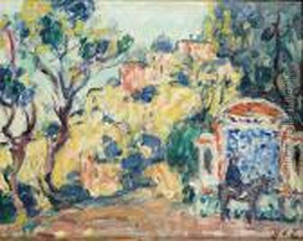 Paysage Mediterraneen Oil Painting by Georges dEspagnat