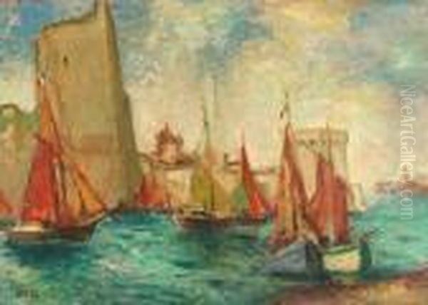 Laport De La Rochelle Oil Painting by Georges dEspagnat