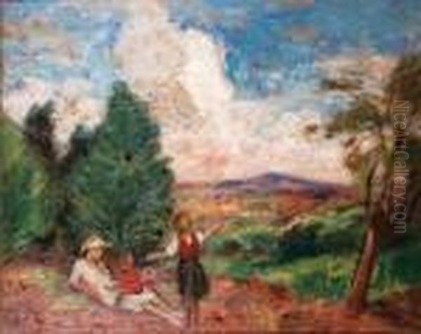 Paysage Anime Oil Painting by Georges dEspagnat