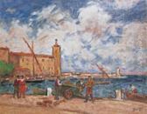 Le Port De Collioure Oil Painting by Georges dEspagnat