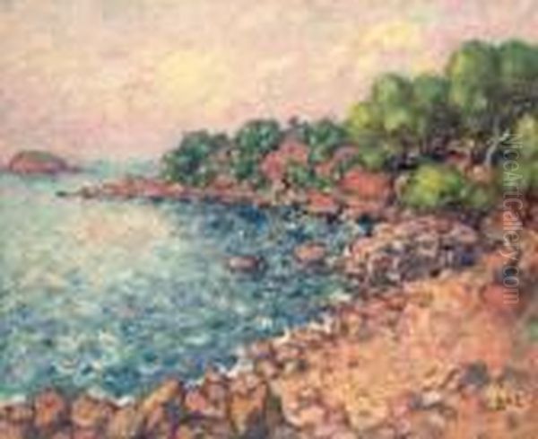 Paysage Mediterraneen Oil Painting by Georges dEspagnat