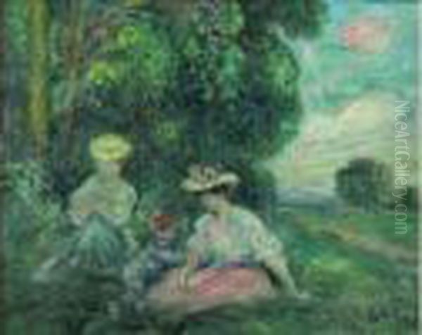 Scene De Plein Air by Georges dEspagnat