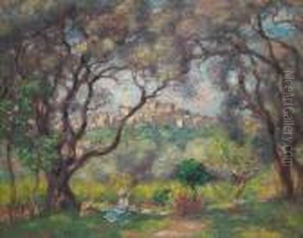 Vue De Cagnes by Georges dEspagnat