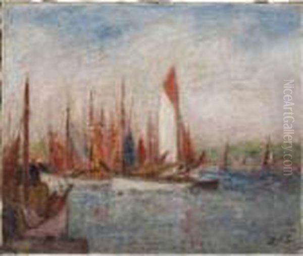 Concarneau Oil Painting by Georges dEspagnat