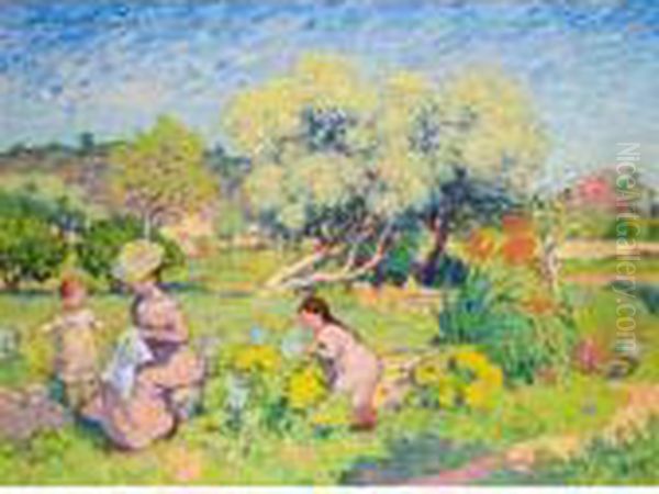 Le Jardin De Beaulieu Oil Painting by Georges dEspagnat