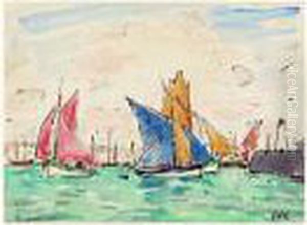 Le Port Oil Painting by Georges dEspagnat