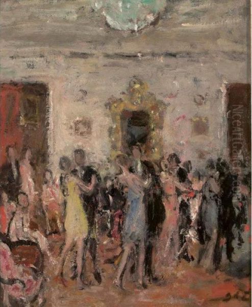 Le Tango Oil Painting by Georges dEspagnat