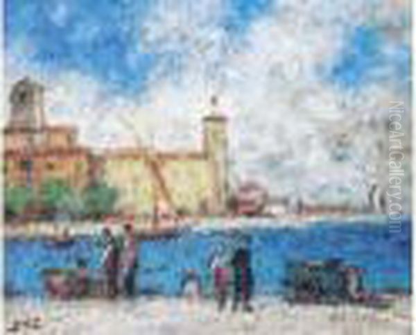 Le Port De La Ciotat Oil Painting by Georges dEspagnat