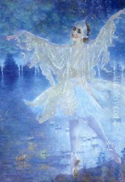 The Dancer Oil Painting by Lucien Levy-Dhurmer