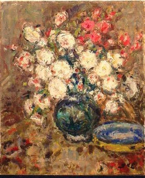 Floral Still Life Oil Painting by Georges dEspagnat