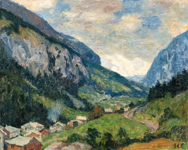 D'espagnat, G.
La Valle De Saint-nicolas Oil Painting by Georges dEspagnat