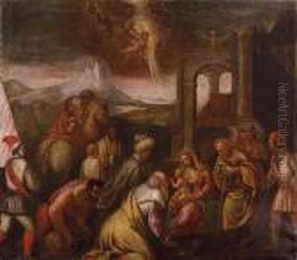 Adorazione Dei Magi by Jacopo Bassano (Jacopo da Ponte)