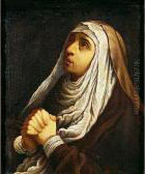 Virgen Dolorosa Oil Painting by Jacopo Bassano (Jacopo da Ponte)