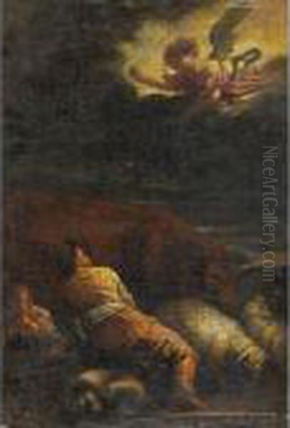 Annuncio Ai Pastori Oil Painting by Jacopo Bassano (Jacopo da Ponte)