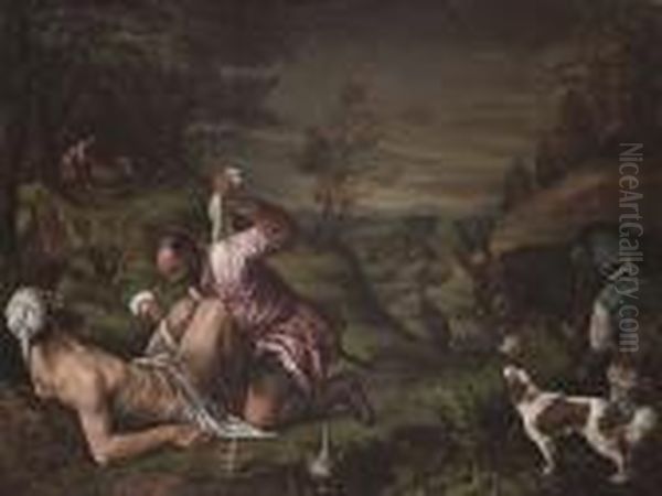 The Good Samaritan Oil Painting by Jacopo Bassano (Jacopo da Ponte)