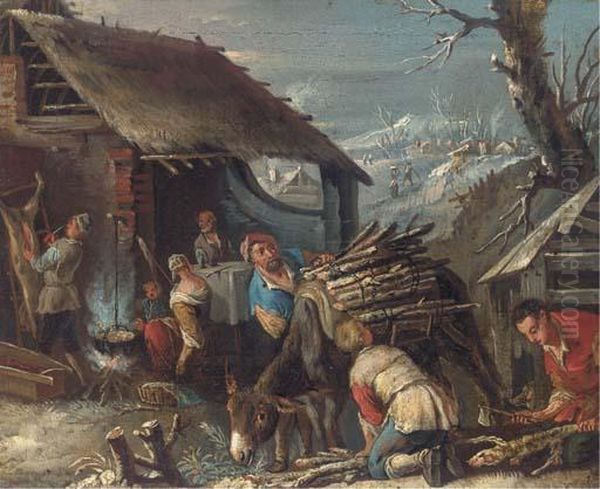 Winter: And Autumn Oil Painting by Jacopo Bassano (Jacopo da Ponte)