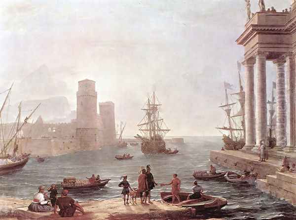 Departure Of Ulysses From The Land Of The Feaci Oil Painting by Claude Lorrain (Gellee)