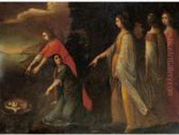 Ritrovamento Di Mose Oil Painting by Jacopo Bassano (Jacopo da Ponte)