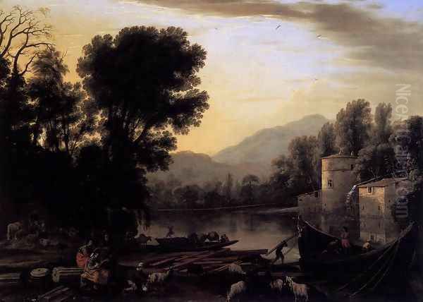 The Mill 1631 Oil Painting by Claude Lorrain (Gellee)