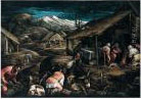 Oil On Canvas Oil Painting by Jacopo Bassano (Jacopo da Ponte)