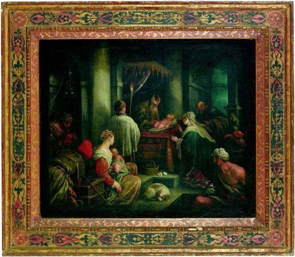 La Circoncision Oil Painting by Leandro Bassano