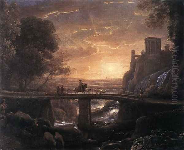 Imaginary View of Tivoli 1642 Oil Painting by Claude Lorrain (Gellee)